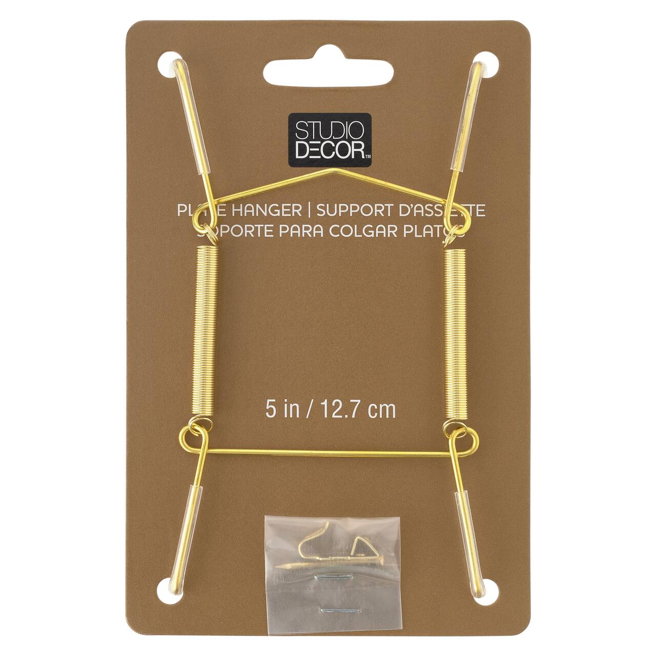 24 Pack: Brass Plate Hanger by Studio Décor®